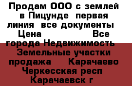 Продам ООО с землей в Пицунде, первая линия, все документы › Цена ­ 9 000 000 - Все города Недвижимость » Земельные участки продажа   . Карачаево-Черкесская респ.,Карачаевск г.